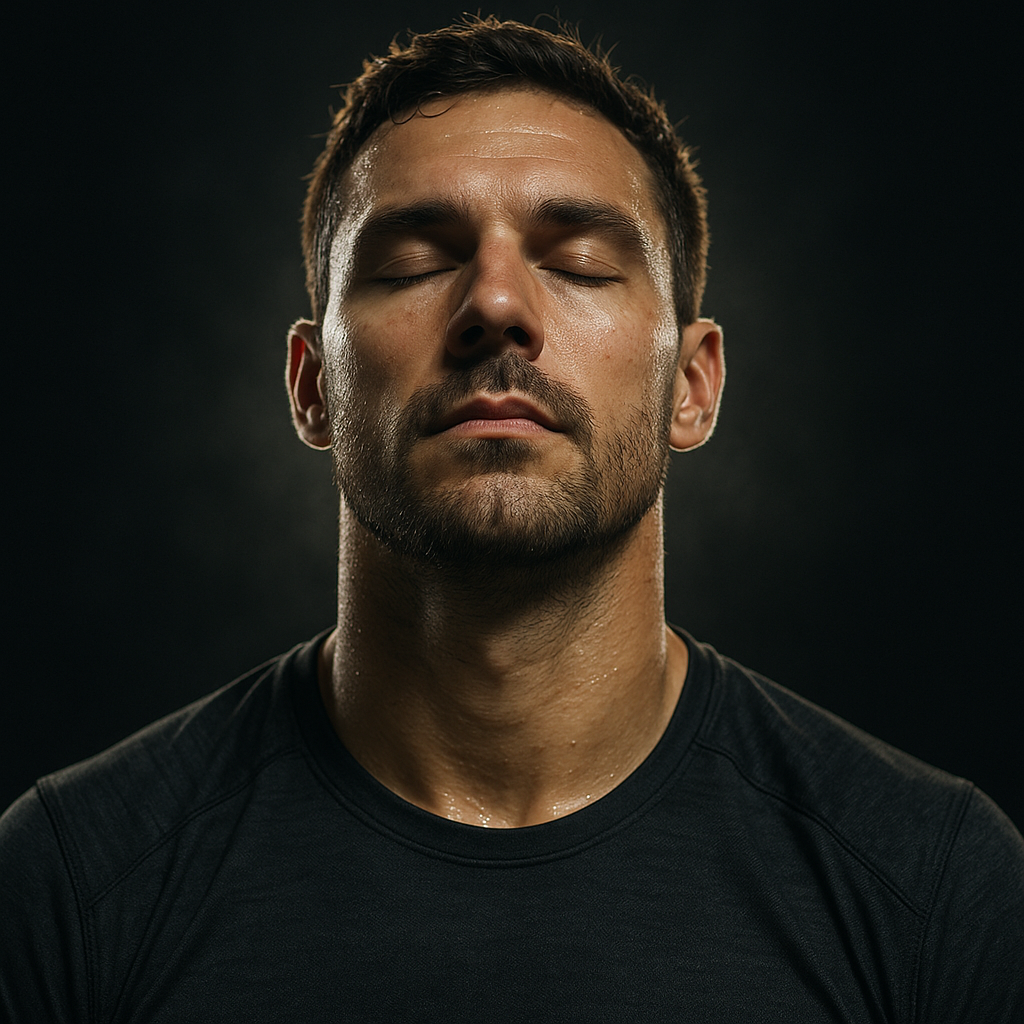 Athlete visualizing performance